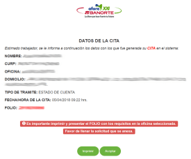 Cita en Banorte